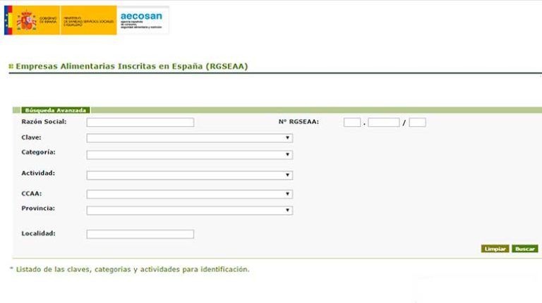 Registro Sanitario De Empresas Y Alimentos Actualia