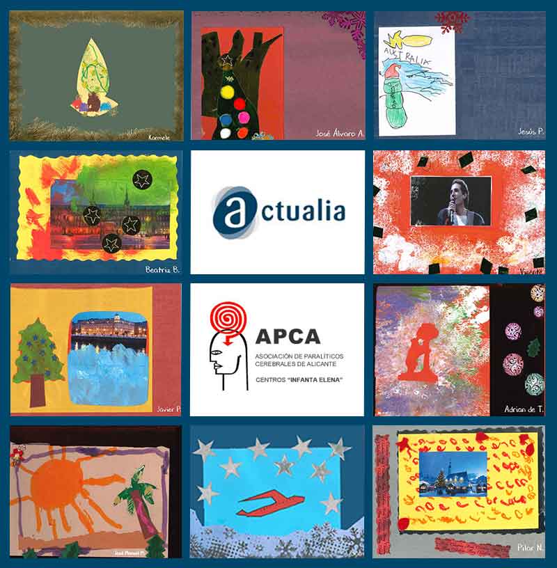 Postales de acción solidaria APCA y ACTUALIA 2017
